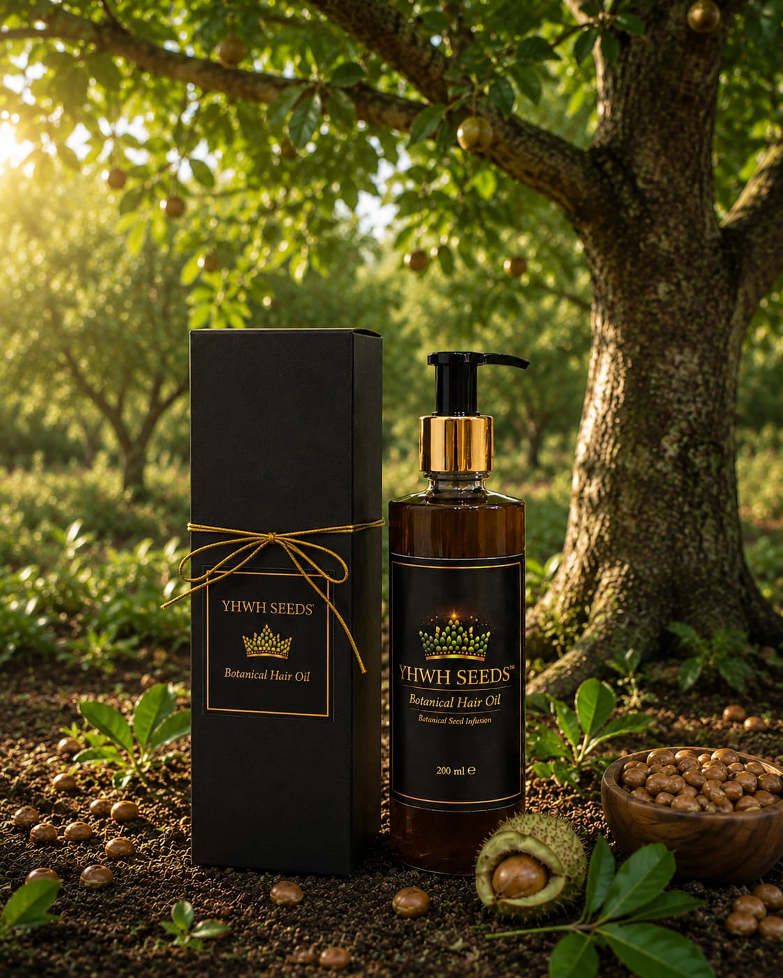 YHWH SEEDS® Botanical Hair Oil.